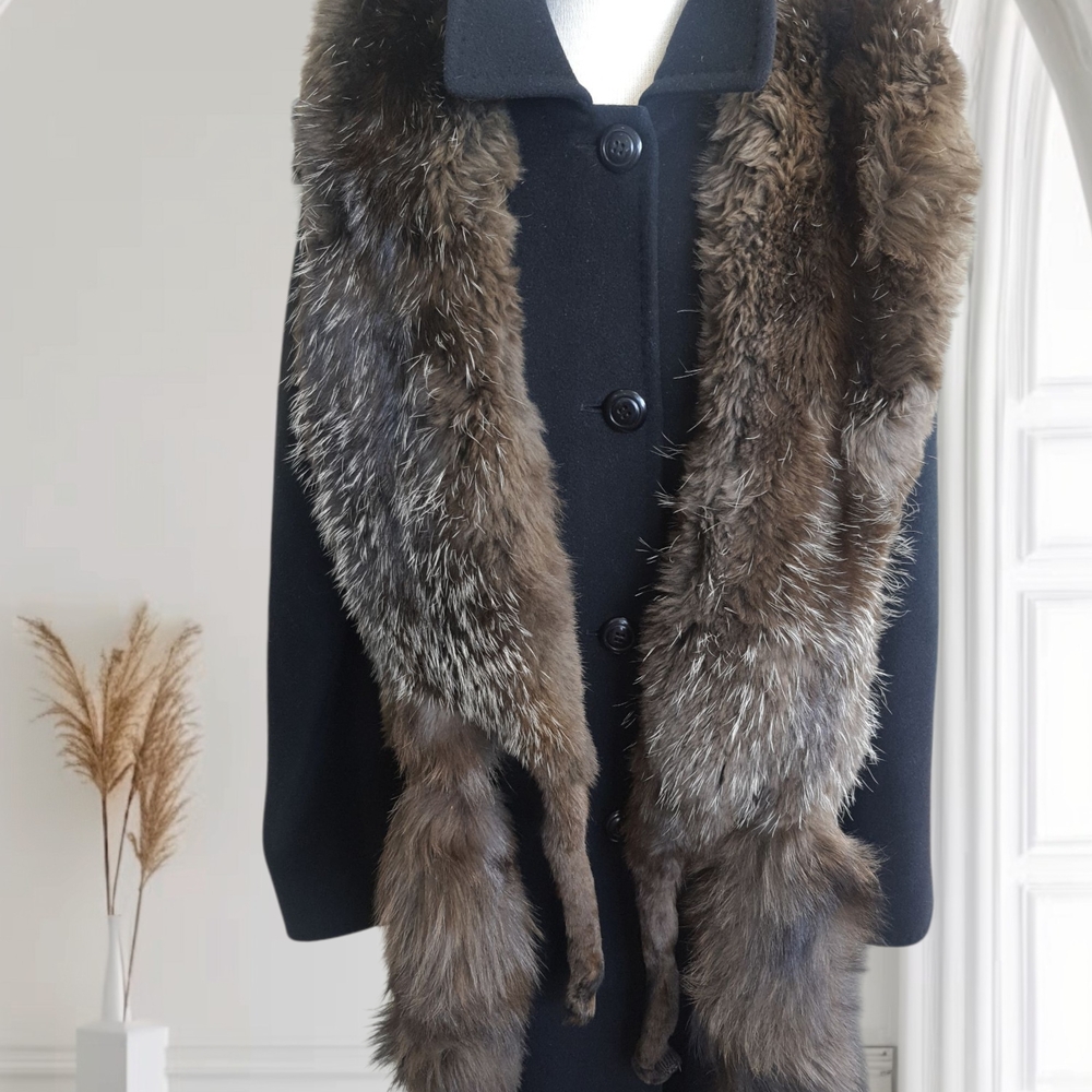 Elegant Brown REAL Fox Fur Wrap/Stole